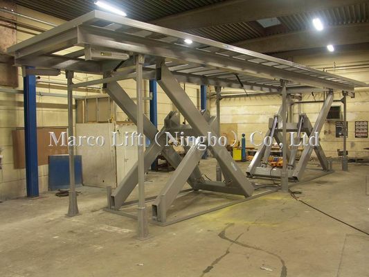 Modo de funcionamiento estacionario Marco Twin Scissor Lift Table con opciones de personalización