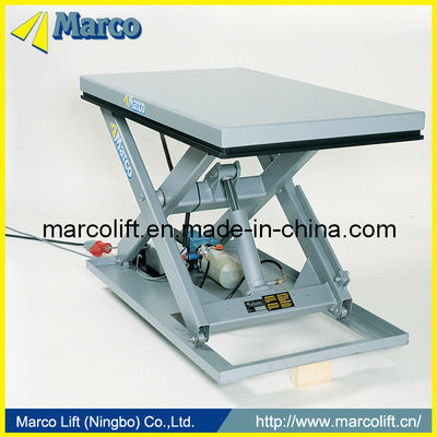 Solicitud personalizada Mesa elevadora de tijeras de 0,5-1 tonelada Marco con certificación CE